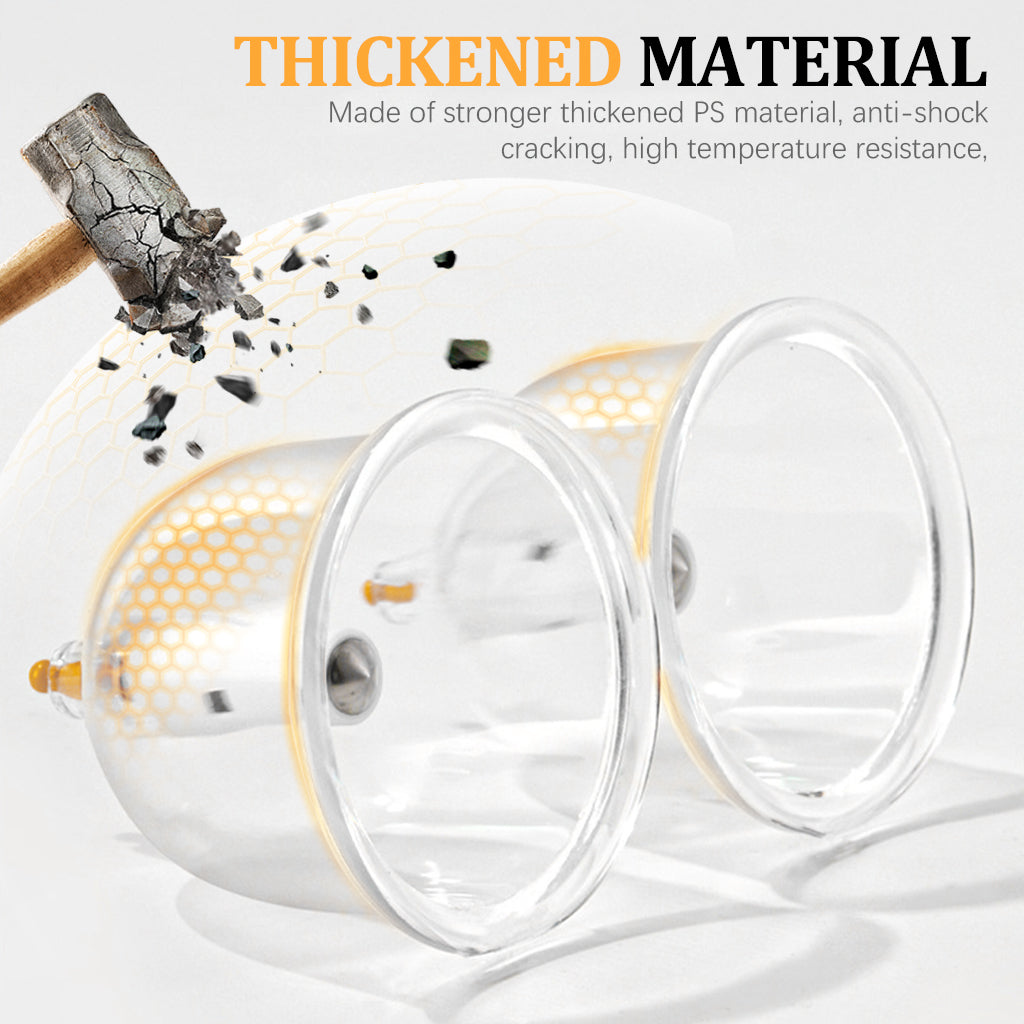 HANNEA Vacuum Cupping Kit, Cupping Therapy Set Relieves Aches and Pains, Improves Circulation, Home Therapy Vacuum Cupping Tool Kit with Assorted Sized Silicone Cups & Manual Pump HANNEA Vacuum Cupping Kit, Cupping Therapy Set Relieves Aches and Pains, Improves Circulation, Home Therapy Vacuum Cupping Tool Kit with Assorted Sized Silicone Cups & Manual Pump